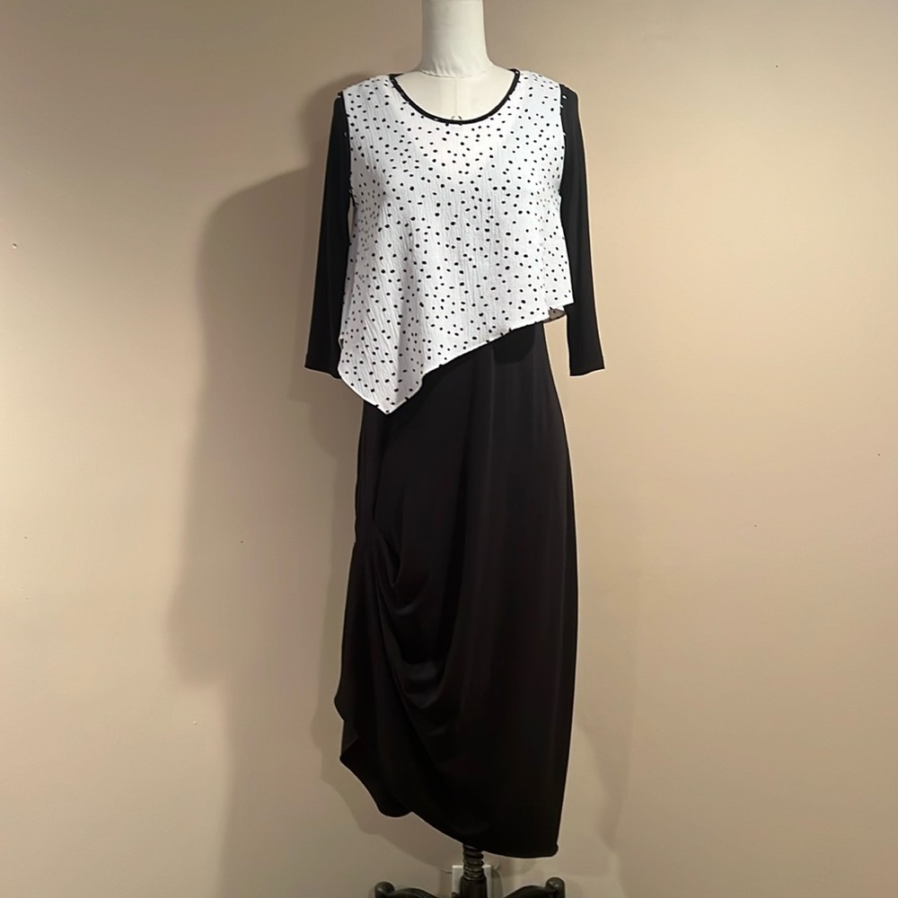 Artful Asymmetric Popper Topper Makes Black Garments Come to Life